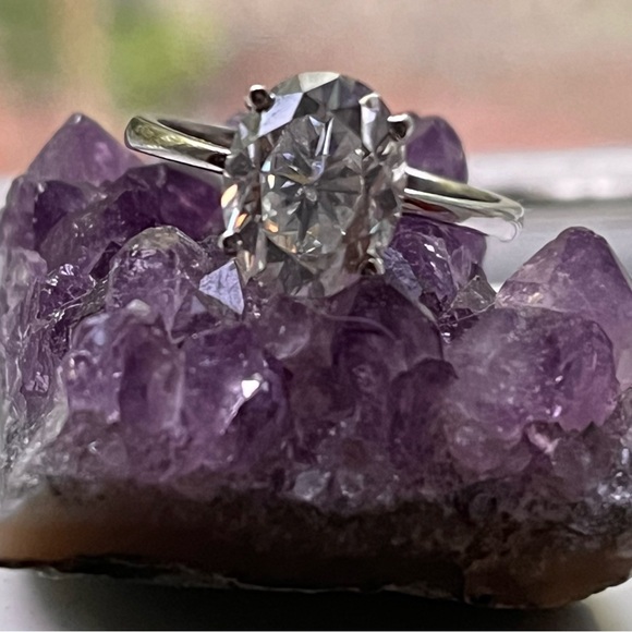 3 Ct Moissonite Engagement Ring Size 7 - Picture 6 of 8